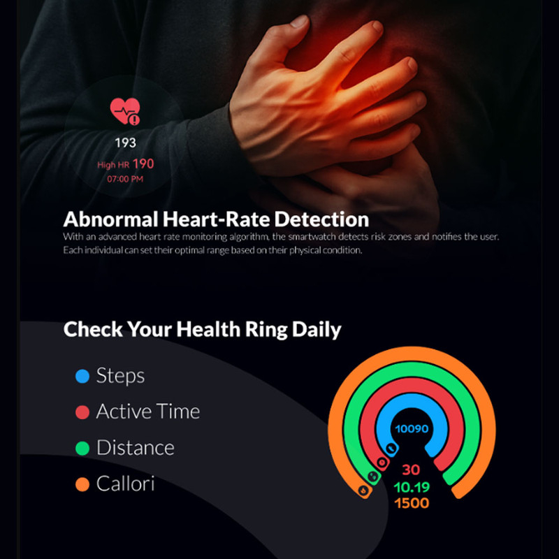 ساعت هوشمند 47 میلی متری گلوریمی مدل GX CLASSICFIT (LIMITED EDITION) بند چرمی